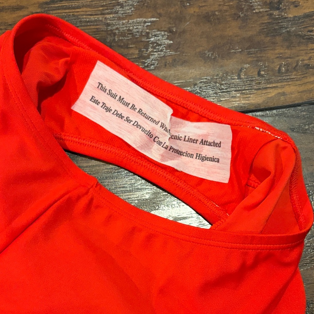 Kona Sol Red One-Shoulder Swim One Piece NWT - Picture 6 of 8